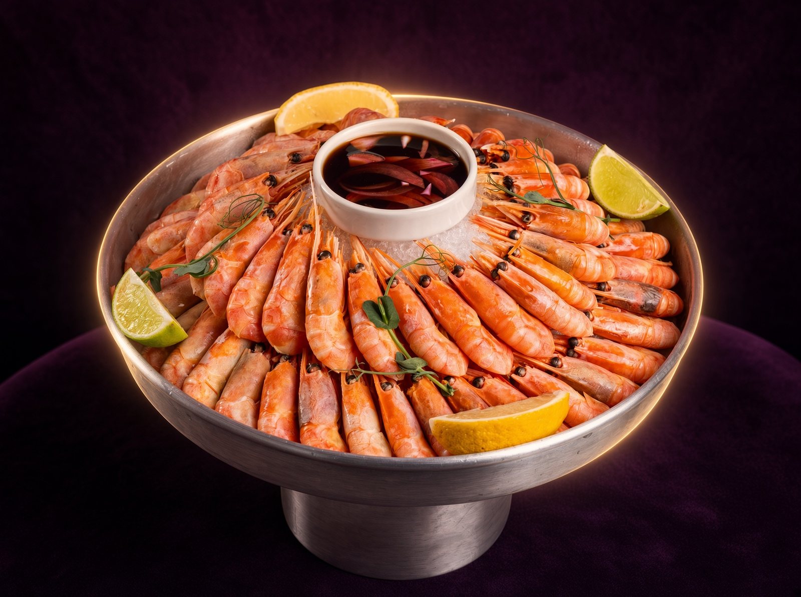 Креветки магаданские на льду — raw bar Cloud 9